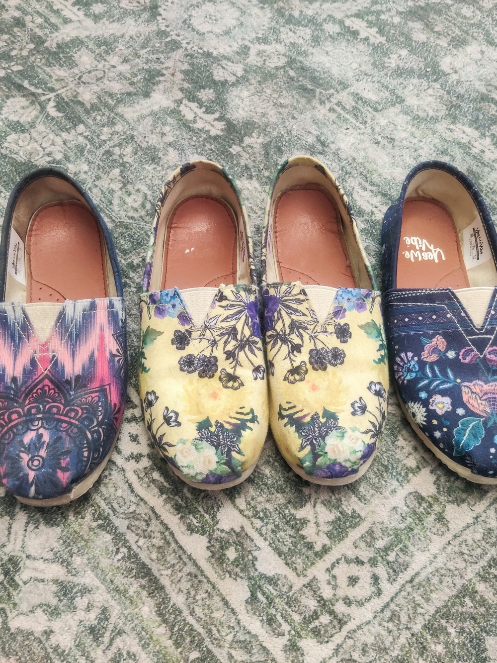 Yes We Vibe - Canvas Slip-On Shoes - 3 Pair Bundle